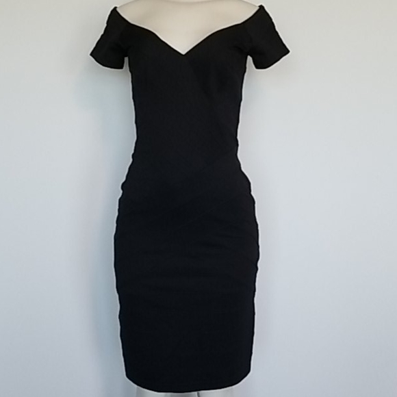 T by Tadashi Dresses & Skirts - T by Tadashi black off shoulder bandage dress-S